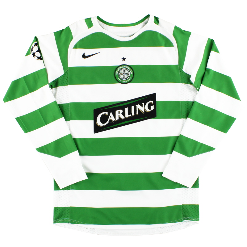 2002-03 Celtic Umbro 'Champions' Away Shirt Lambert #14 L/S M