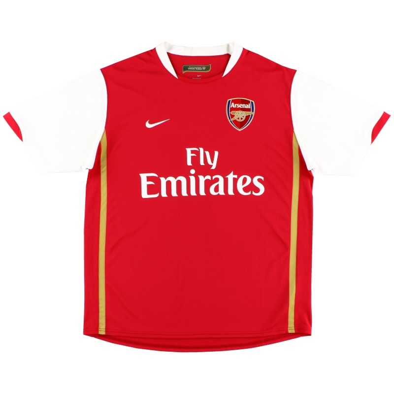 elkaar mate Verpersoonlijking 2006-08 Arsenal Nike Home Shirt XXL 146769-616