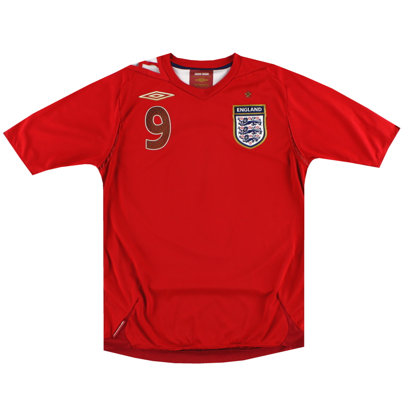 2006-08 England Umbro Away Shirt Rooney #9 S