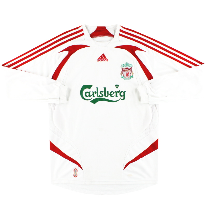 2007-08 Liverpool adidas Away Shirt L/S M 694712
