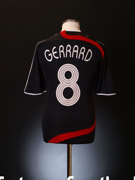 2007/08 GERRARD #9 Liverpool Vintage adidas UCL Third Football Shirt J -  Football Shirt Collective