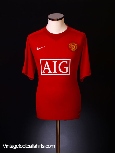 2007-09 Manchester United Home Shirt Ronaldo #7, Mint