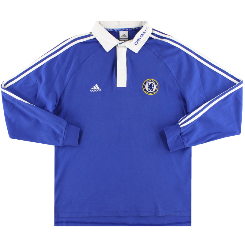Contratista Civil gemelo 2008-09 Chelsea adidas Polo Camiseta L/SM 313013