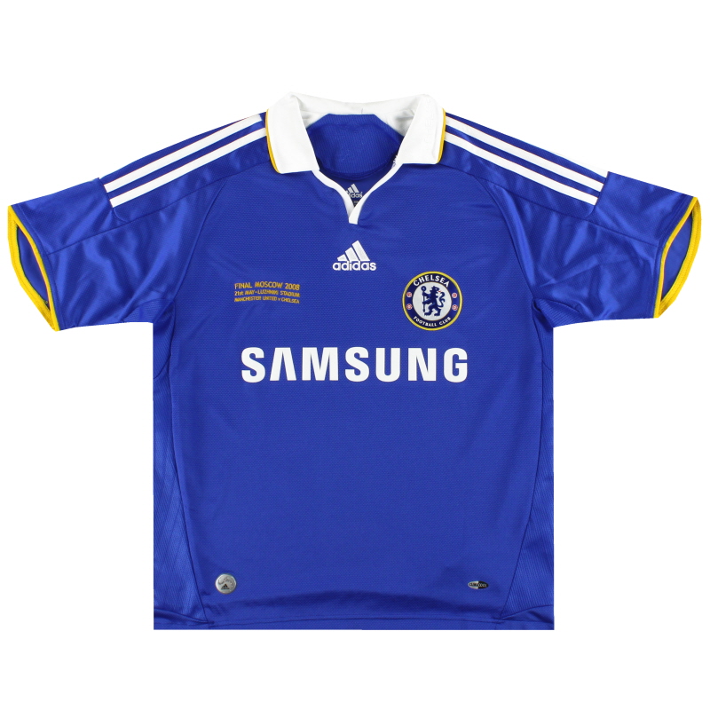 2008 Chelsea adidas 'Final Moscow' Home Shirt XL.Boys 656126
