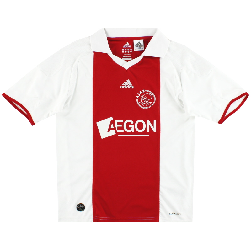 Arturo cortar a tajos Papá 2009-10 Ajax adidas muestra camiseta de local *Como nuevo* M.Boys