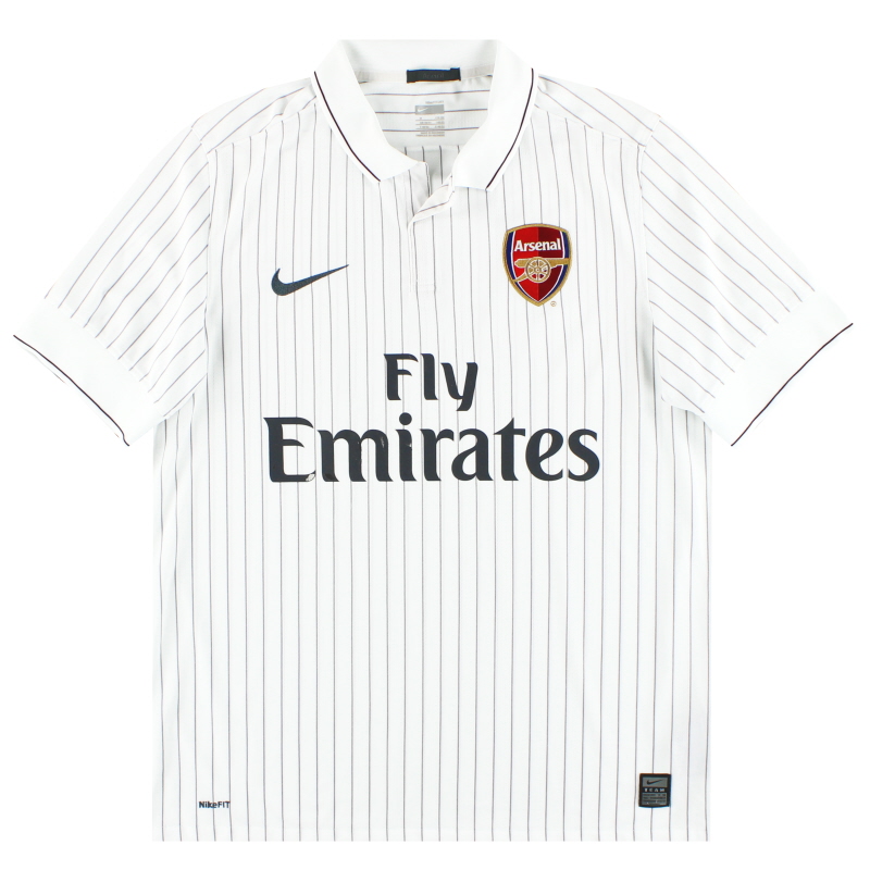 ENGLISH PREMIER ARSENAL FC 2009-2010 PREMIER LEAGUE 3RD PLACE JERSEY  AUTHENTIC NIKE AWAY SHIRT SMALL # 355020-870