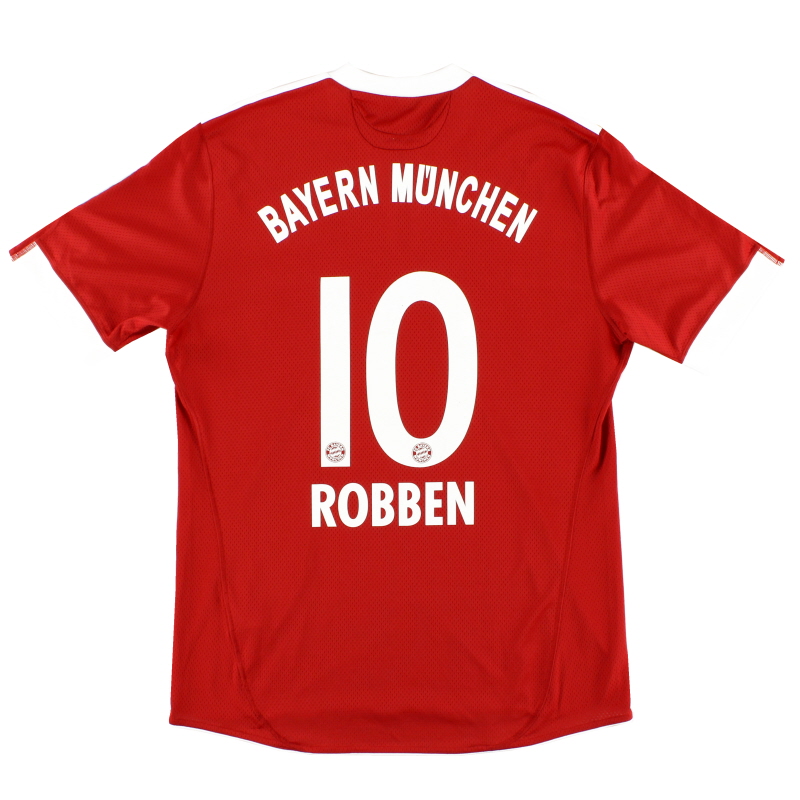 Elektrisch straf Tussen 2009-10 Bayern Munich Home Shirt Robben #10 L E84214