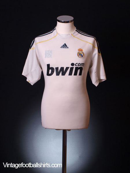 Kaka Real Madrid 2009 2010 DEBUT SEASON Jersey Shirt Camiseta L SKU# E84352  AV1001