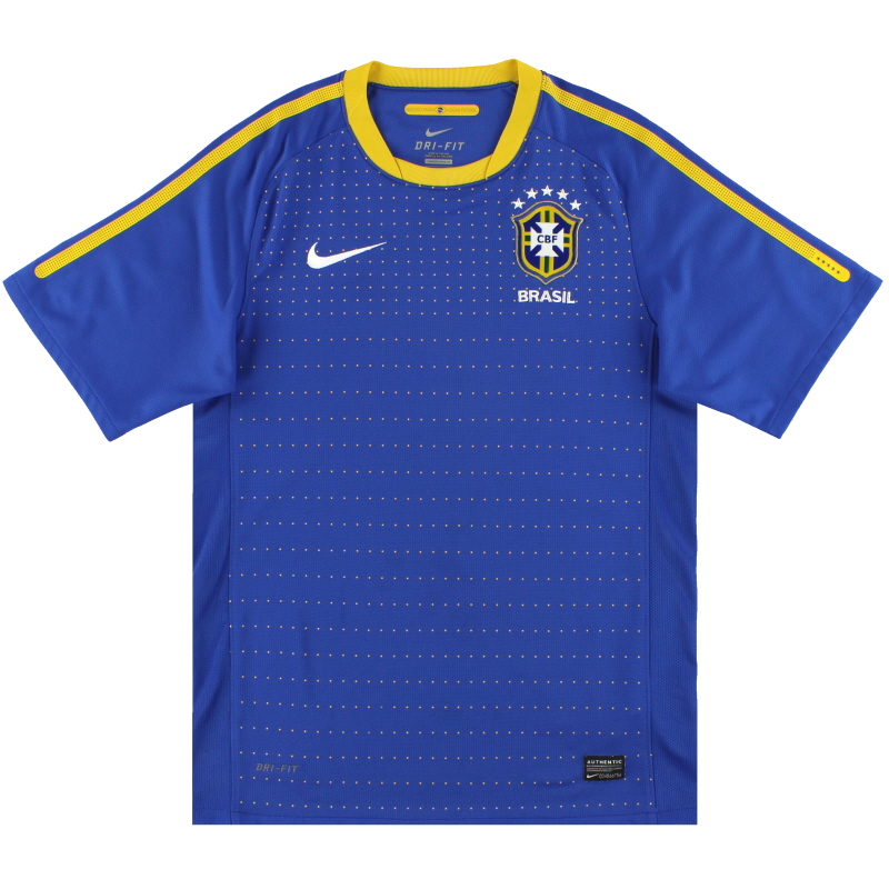 Nike BRAZIL 2014/15 L Away Football Shirt Soccer Jersey Brasil CBF