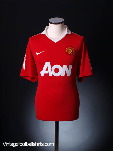 Manchester United Home Shirt 2010/11 - Long Sleeved - Numb…