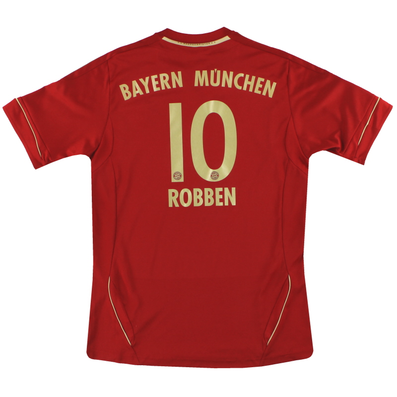 Concentratie Vrijstelling verraad 2011-13 Bayern Munich adidas Home Shirt Robben #10 *Mint* Y V13488