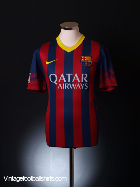 Barcelona 2013-14 Home Shirt Neymar #11 (Good) S – Classic Football Kit