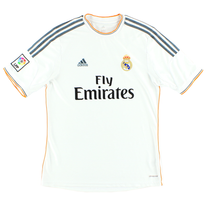 Respetuoso del medio ambiente Crítico entrada 2013-14 Real Madrid adidas Home Camiseta L Z29356