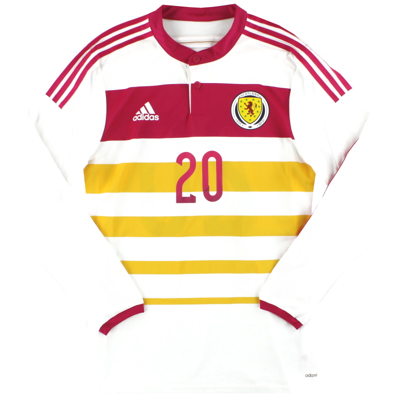 2014-15 Scotland adidas Player Issue adizero Away Shirt #20 L/S *As New*  M62355