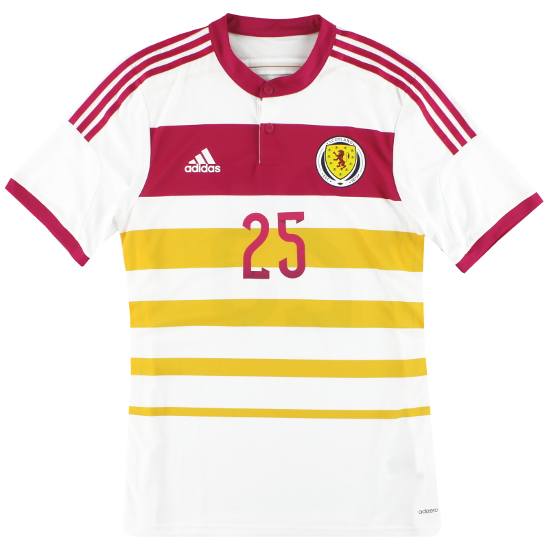 2014-15 Scotland adidas Player Issue adizero Away Shirt #25 *As New* L  M62354
