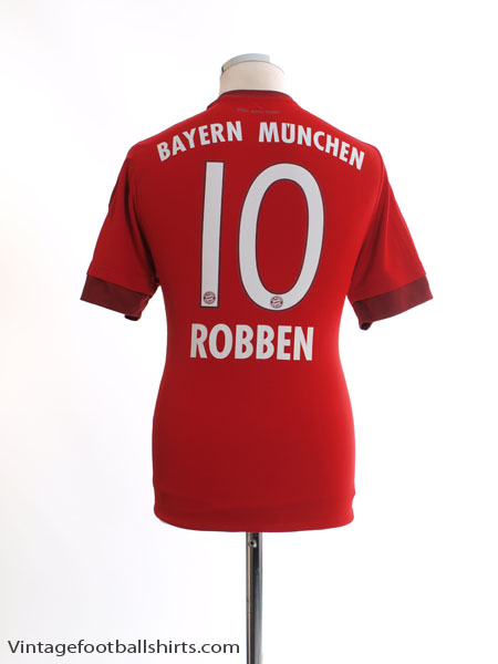 conjunctie Clancy ik zal sterk zijn 2015-16 Bayern Munich Home Shirt Robben #10 M S14294