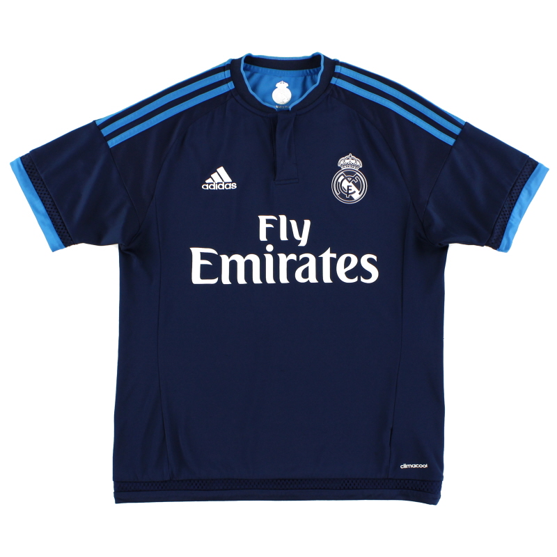 botsing tv station Indiener 2015-16 Real Madrid adidas derde shirt M S12676