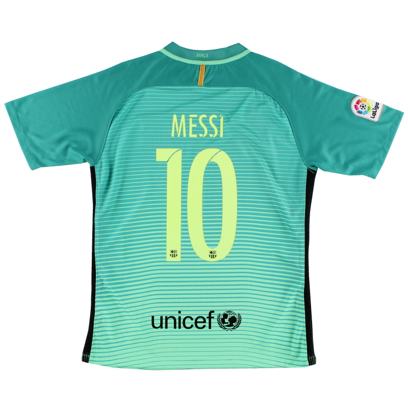 2016-17 برشلونة الثالث قميص ميسي # م