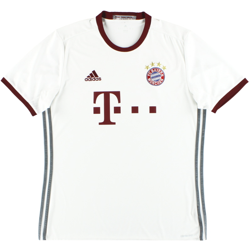 vasthoudend Klik Strippen 2016-17 Bayern München adidas Derde Shirt *Mint* L AZ4663