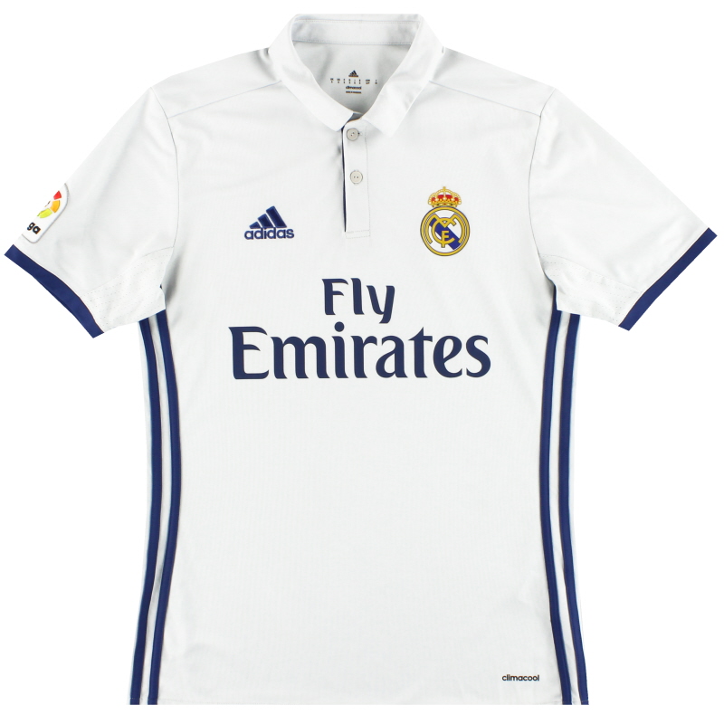 Uitsluiting jaloezie Verslaving 2016-17 Real Madrid adidas thuisshirt S S94992