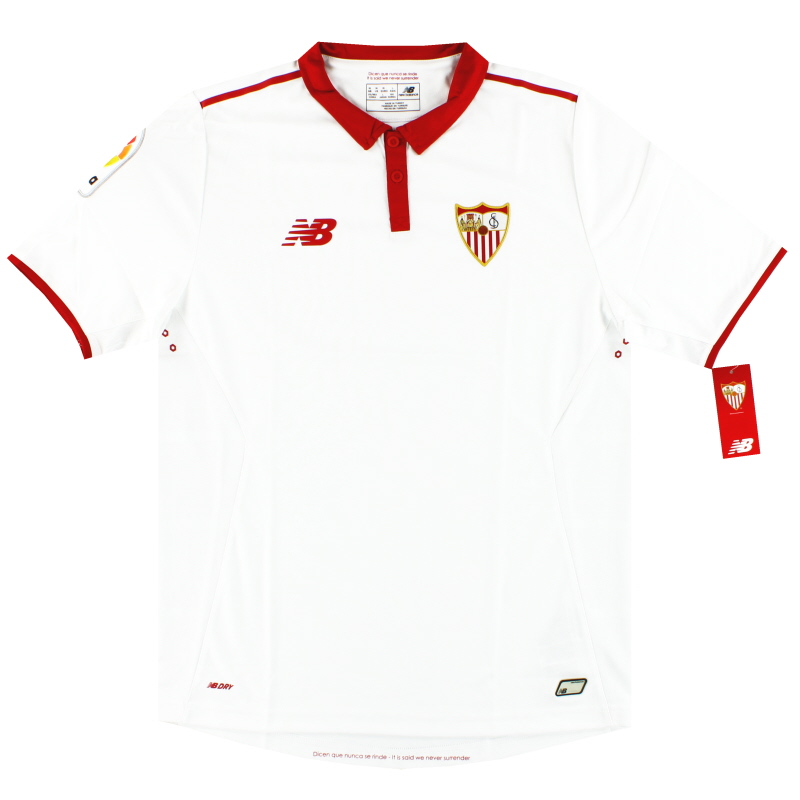 Fugaz campeón Academia Camiseta Sevilla New Balance Home 2016-17 *con etiquetas* M