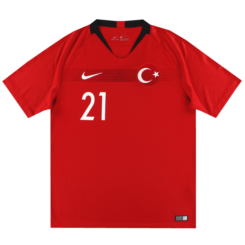familia real Antorchas protesta Camiseta Turquía 2018-19 Nike Home #21 *Como nuevo* L