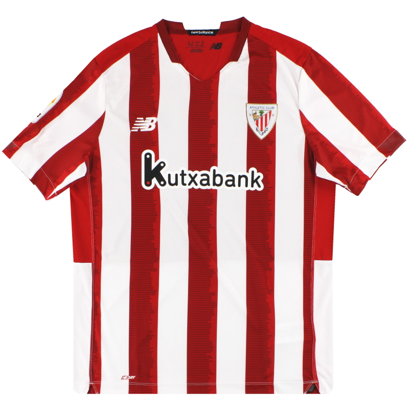Bolsa Dificil extraterrestre 2020-21 Athletic Bilbao New Balance Home Shirt *As New* L MT030135HME