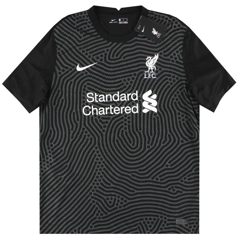 Stefans Soccer - Wisconsin - Nike Liverpool FC 21/22 Stadium Goalkeeper  Jersey - Black / White