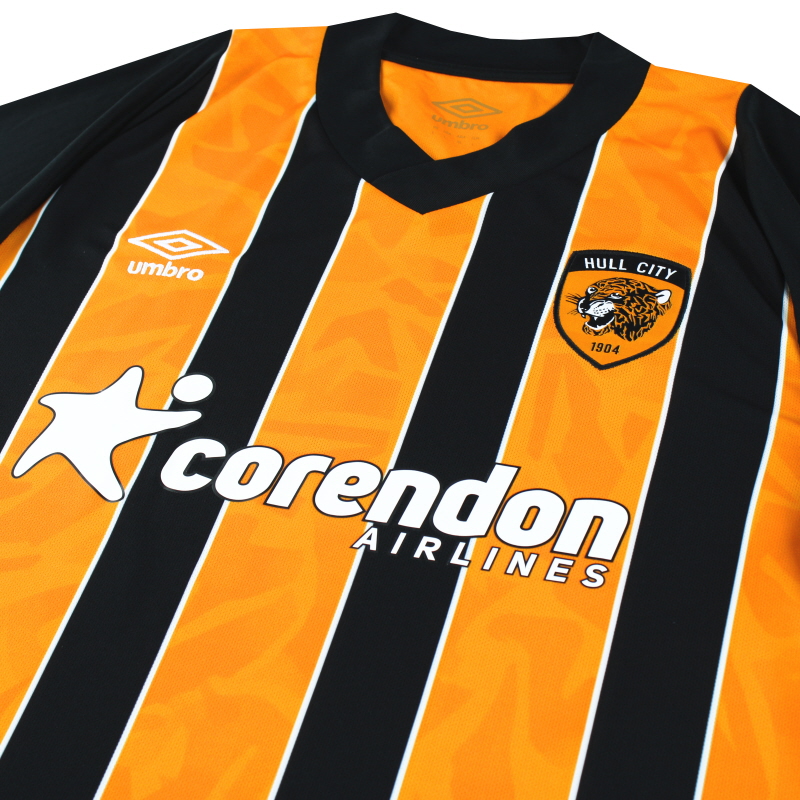 Hull City AFC Mens 22/23 Umbro Long-Sleeved Home Jersey 