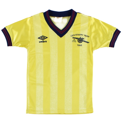 arsenal yellow retro shirt