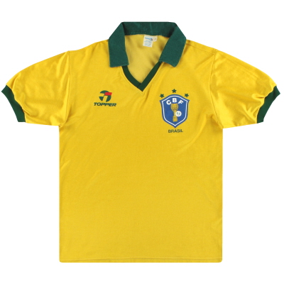 1985-88 Brazil Topper Home Shirt M