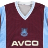 1987-89 West Ham Scoreline Home Shirt L