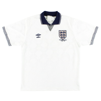 1990 England Umbro 'Italy '90' Home Shirt *Mint* M