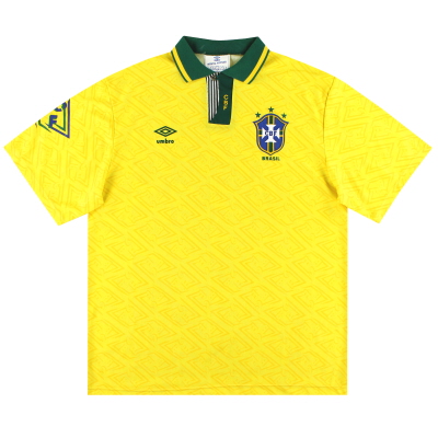 Brazil Home Football Shirt 2000/02 Adults XL Nike C659 – Historic Football  Shirts