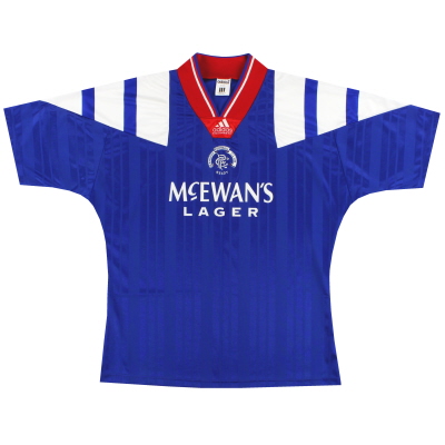 1992-94 Rangers adidas Home Shirt M