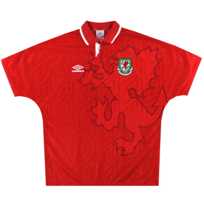 1992-94 Wales Umbro Home Shirt S
