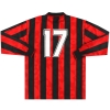 1993-94 AC Milan Lotto Home Shirt #17 L/S L