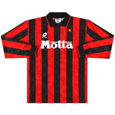 1993-94 AC Milan Lotto Home Shirt #9 L/S L