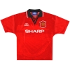 1994-96 Manchester United Umbro Home Shirt Cole #17 L.Boys