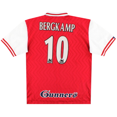 1996-98 Arsenal Nike Home Shirt Bergkamp #10 XL