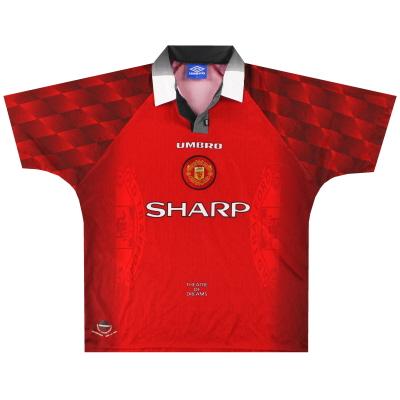 1996-98 Manchester United Umbro Home Shirt XL