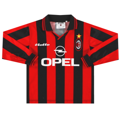 1997-98 AC Milan Lotto Home Shirt L/S Y