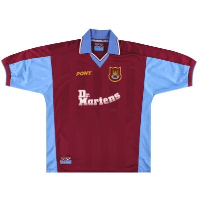 1997-98 West Ham Pony Home Shirt XXL