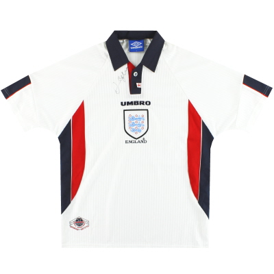 1997-99 England Umbro Signed Home Shirt