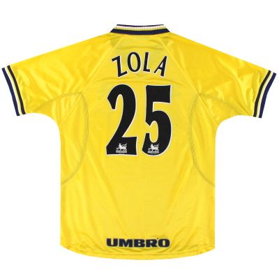 1998-00 Chelsea Umbro Third Shirt Zola #25 L