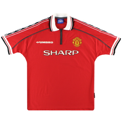 1998-00 Manchester United Umbro Home Shirt XL