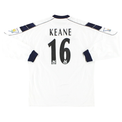 2000-01 Manchester United Umbro Away Shirt Keane #16 L/S XL