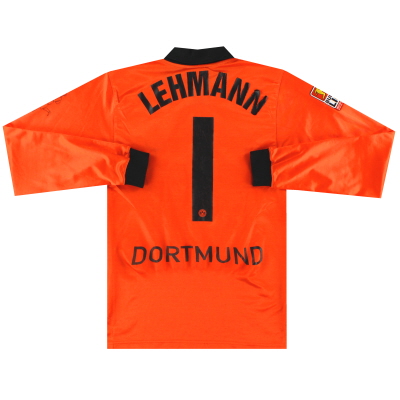 2001-02 Borussia Dortmund Goalkeeper Shirt Lehmann #1 S