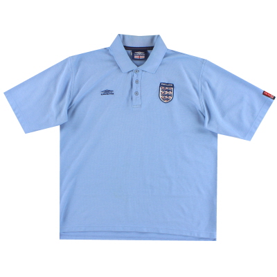 2001-03 England Umbro Polo Shirt L