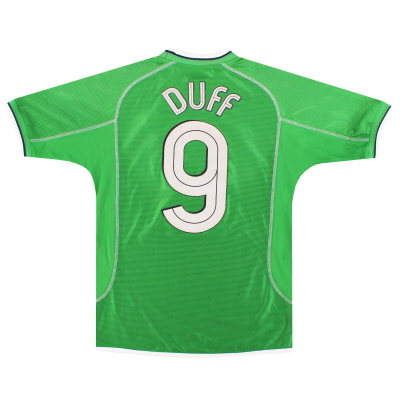 2001-03 Ireland Umbro Home Shirt Duff #9 L.Boys